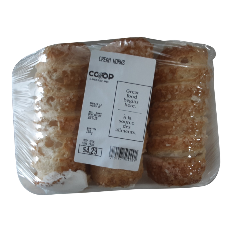 Cream Horns, 3 pk