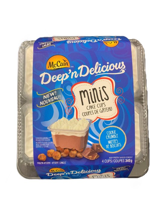 McCain Deep & Delicious Mini Cake Cups Cookie Dough, 340 g