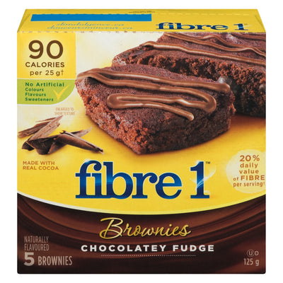 Fibre 1 Chocolate Fudge Brownies, 125 g