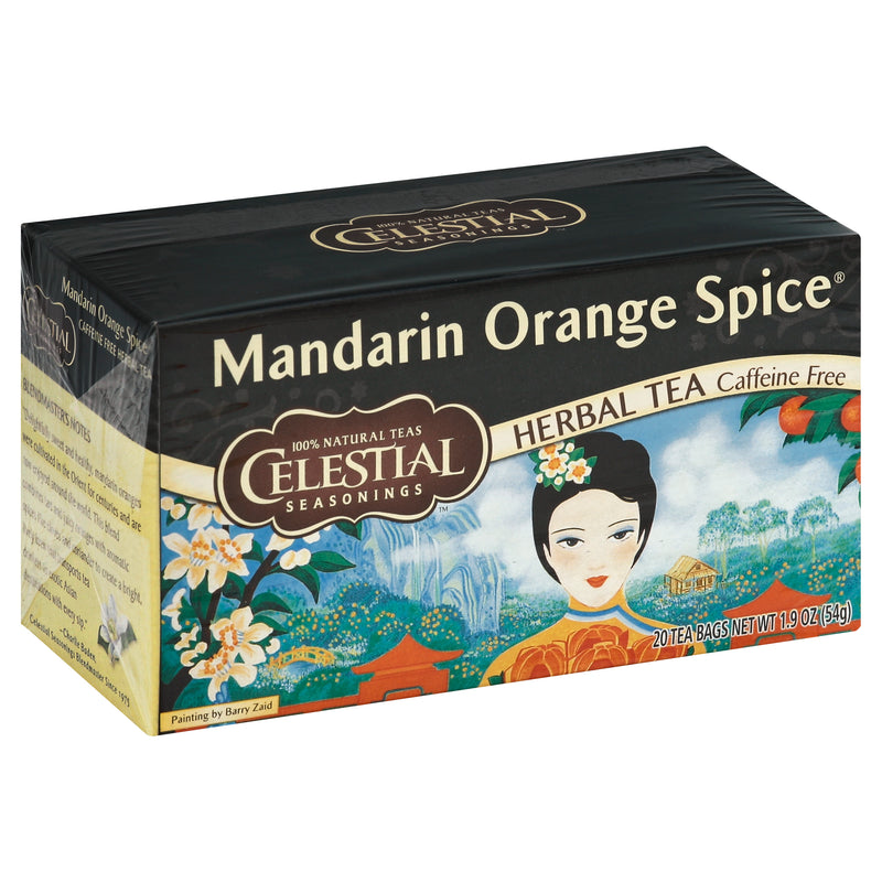 Celestial Seasonings Mandarin Orange Spice Caffeine Free Herbal Tea Bags, 54g  (20ct)
