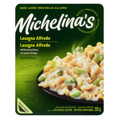 Michelina's Lasagna Alfredo with Broccoli and Cheese, 255 g