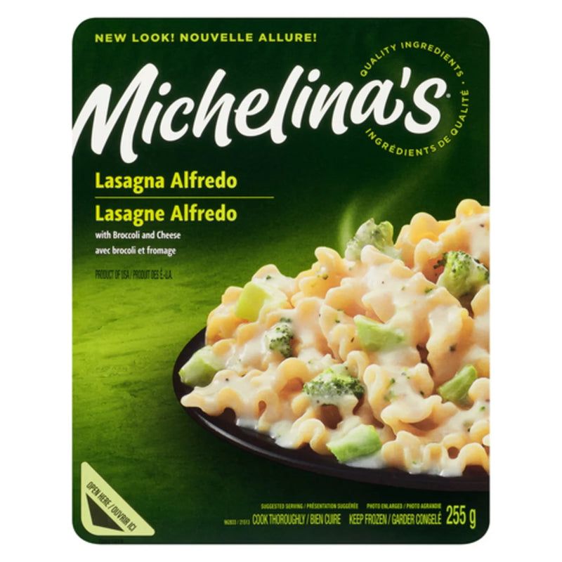 Michelina's Lasagna Alfredo with Broccoli and Cheese, 255 g