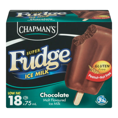 Chapman's Super Fudge Ice Milk Chocolate, 18 x 75 mL