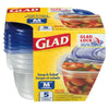 Glad Soup & Salad Containers and Lids, 5 ct