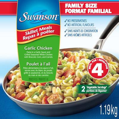 Swanson Skillet Meals Garlic Chicken, 1.19 kg