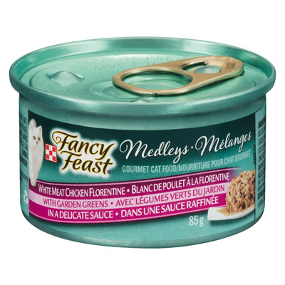 Fancy Feast White Meat Chicken Florentine Cat Food, 85 g