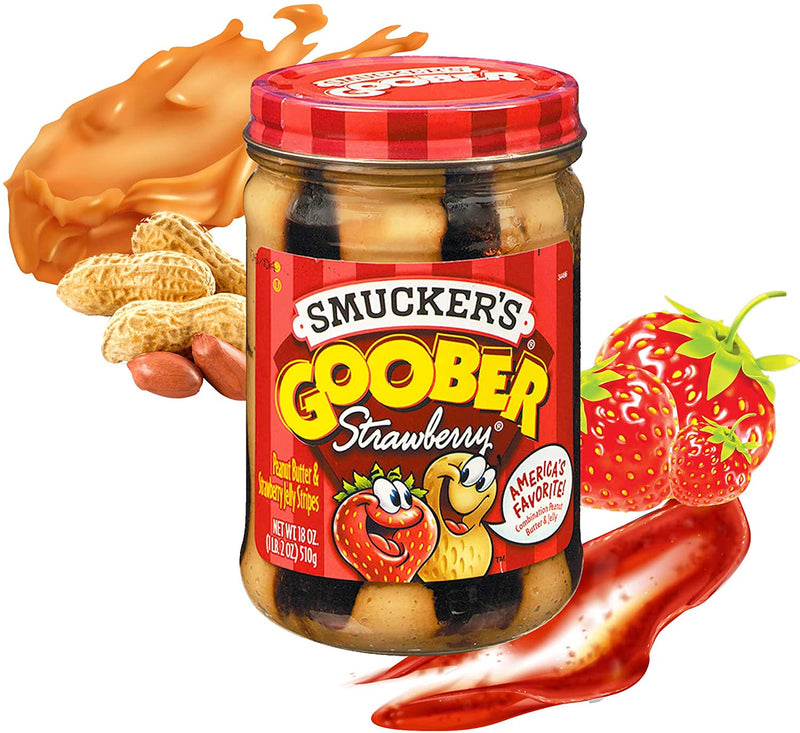 GOOBER PEANUT BUTTER & JAM, 2 x 510g