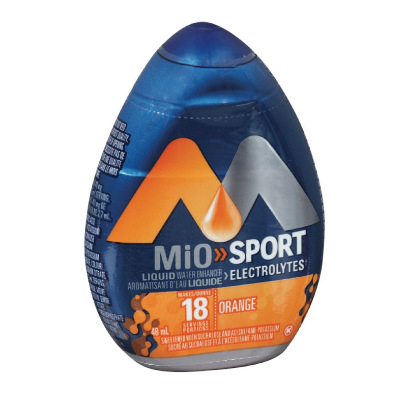 Mio Sport + Electrolytes Liquid Water Enhancer Orange, 48 m
