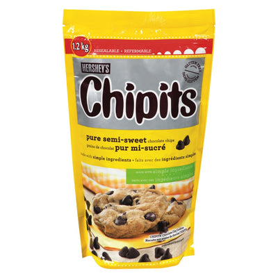 Hershey's Chipits Pure Semi-Sweet Chocolate Chips, 1.2 kg