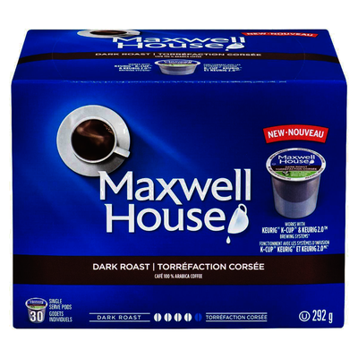 MAXWELL HOUSE DARK ROAST 30 CT