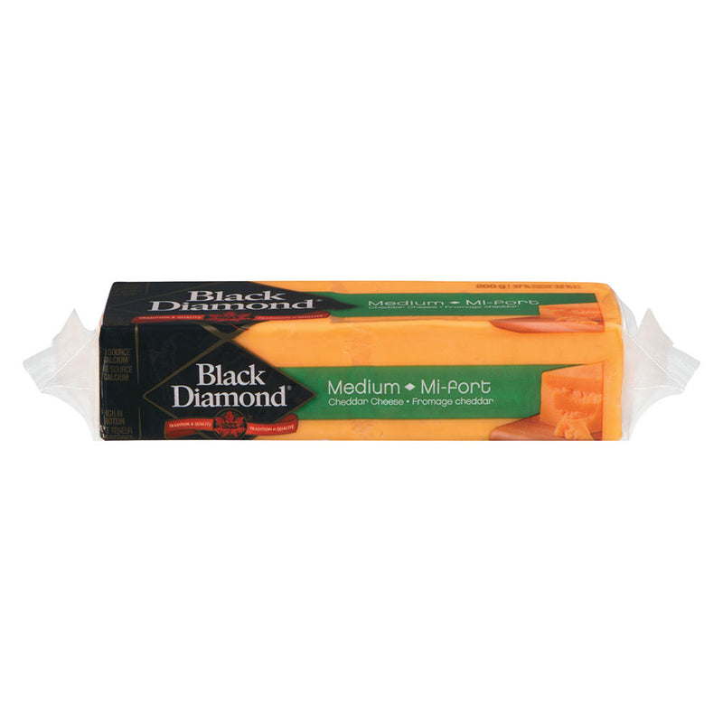 Black Diamond Medium Cheddar Cheese, 200 g