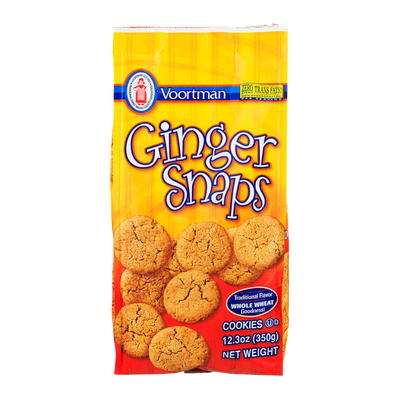 Voortman Traditional Flavor Whole Wheat Ginger Snaps Cookies, 349 g