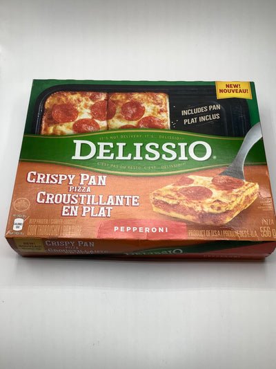 Delissio Crispy Pepperoni Pan Pizza, 556 g