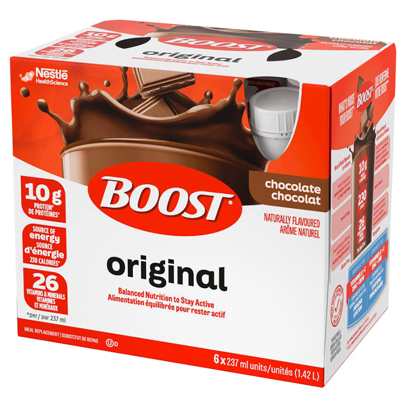 Boost Original Chocolate Complete Nutrition Shakes, 6 x 237 mL