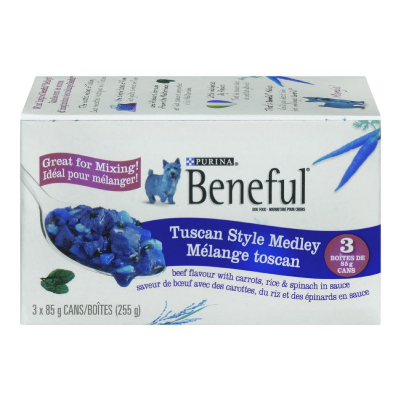 Purina Beneful Tuscan Style Medley Dog Food, 85 g, 3 ct
