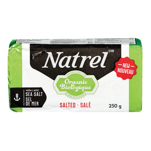 NATREL SALTED BUTTER ORGANIC, 250g