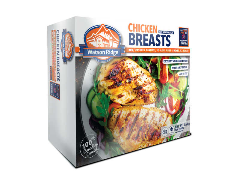 Watson Ridge Seasoned Boneless Skinless Chicken Breasts, 1.5 kg
