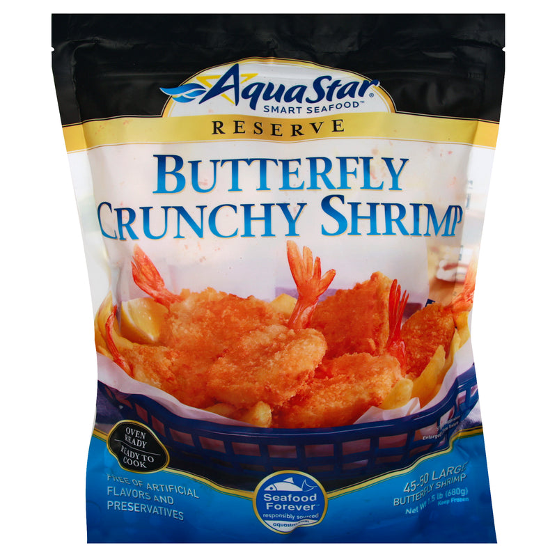 Aqua Star Crunchy Butterfly Shrimp, 300g