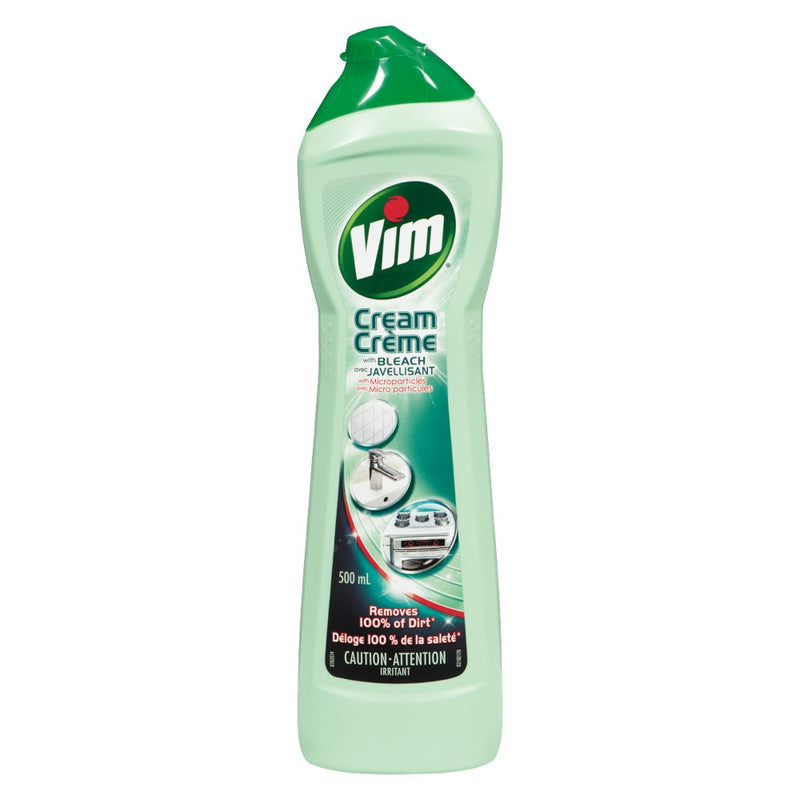 Vim Cream With Bleach Cleaner, 500 mL
