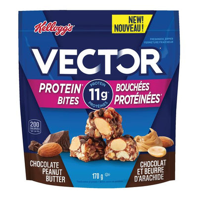 Kellogg's Vector Chocolate Peanut Butter Protein Bites, 170 g