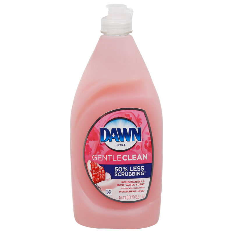 Dawn Gentle Clean Pomegranate & Rose Water Scent Dishwashing Liquid, 479 mL