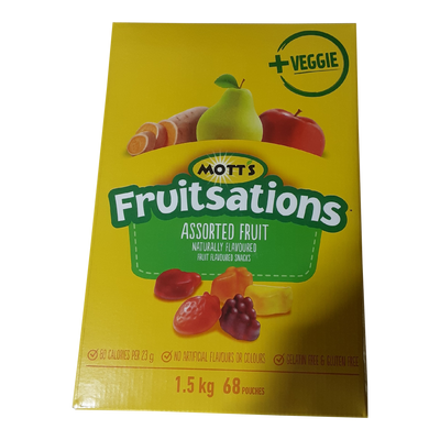 Mott's Fruitsations Assorted Fruit Snacks, 1.5 kg