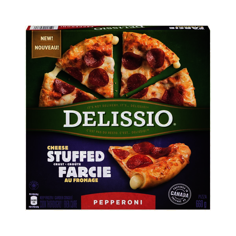 Delisso Cheese Stuffed Pepperoni Pizza, 660 g