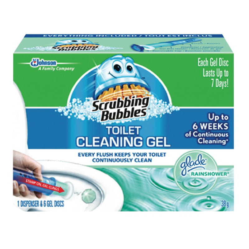 Scrubbing Bubbles Glade Rainshower Toilet Cleaning Gel, 38 g