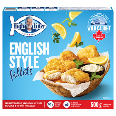 High Liner English Style Fillets in Batter, 500 g