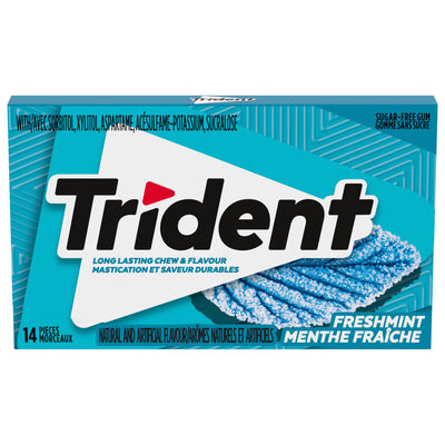 Trident Sugar-Free Freshmint Gum, 14 pieces