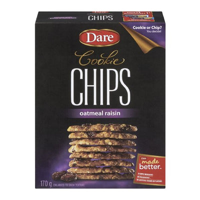 Dare Oatmeal Raisin Cookie Chips, 170 g