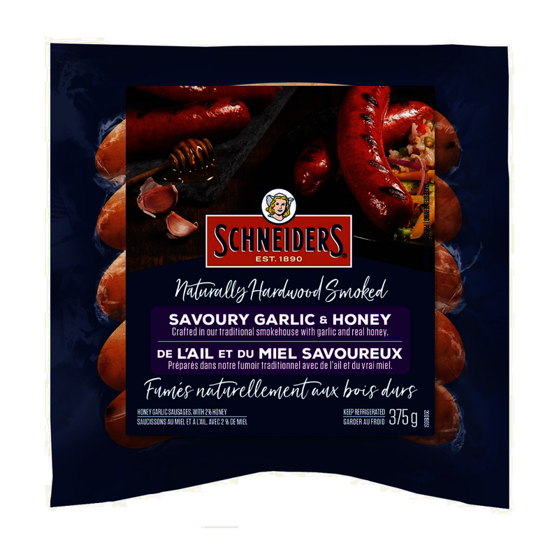 Schneiders Savoury Garlic & Honey Sausages, 375 g