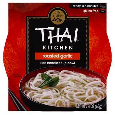 Thai Kitchen Rice Noodle Roasted Garlic Mild Soup Bowl, 68 g