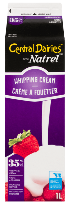 Central Dairies 35% Whipping Cream, 1L