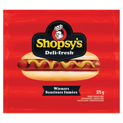 Shopsy's Deli Fresh Wieners, 375 g