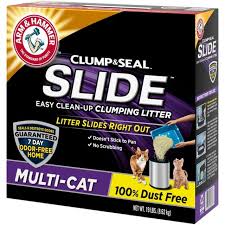 Arm & Hammer Clump & Seal Slide MultiCat Cat Litter, 6.4kg