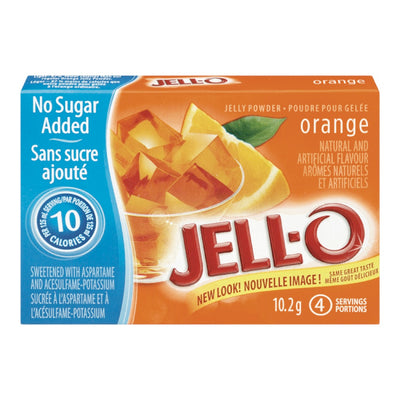 JELL-O Orange No Sugar Added Jelly Powder, 11.2 g