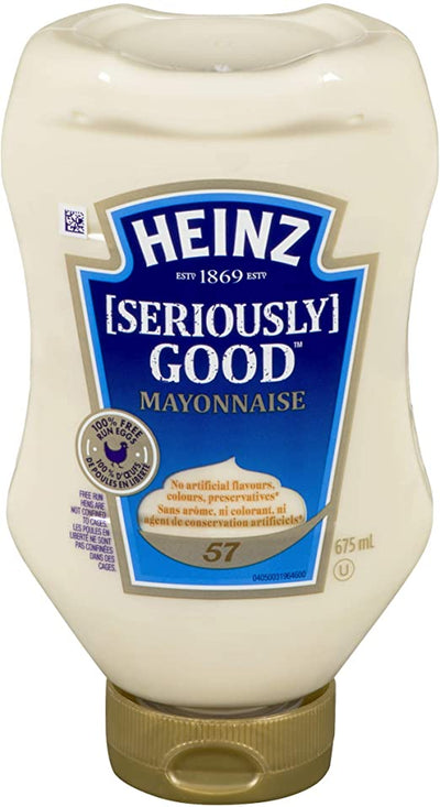 HEINZ SERIOUSLY GOOD MAYO SQUEEZE BOTTLE, 675 mL