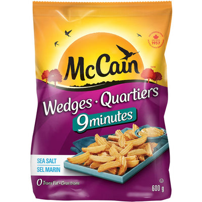 MCCAIN SEA SALT 9 MINUTE WEDGES, 600g