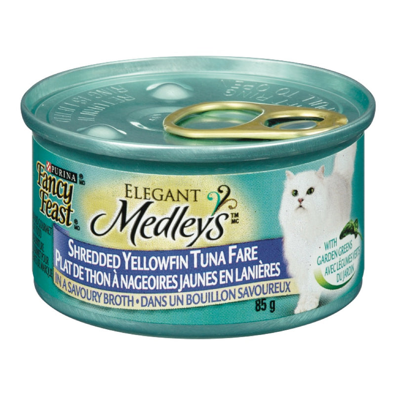 Fancy Feast Elegant Medleys Shredded Yellowfin Tuna Fare, 85 g