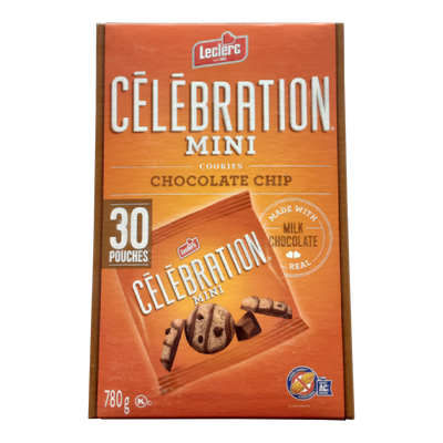 Celebration Mini Chocolate Chip Cookies, 780 g  (30ct)