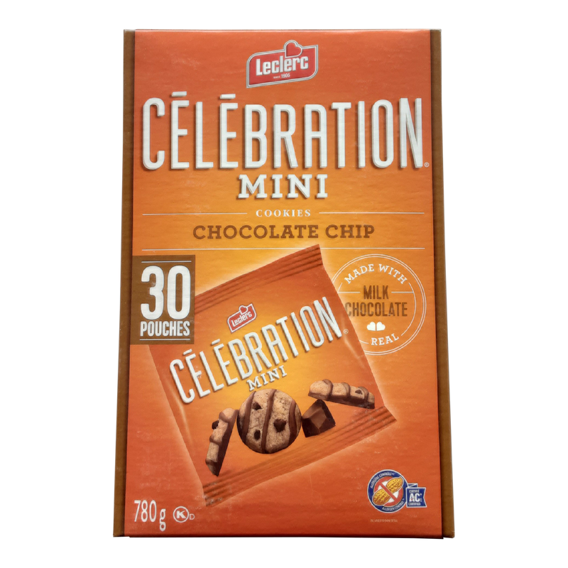 Celebration Mini Chocolate Chip Cookies, 780 g  (30ct)