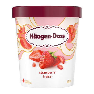 Haagen-Dazs Strawberry Ice Cream, 450 mL