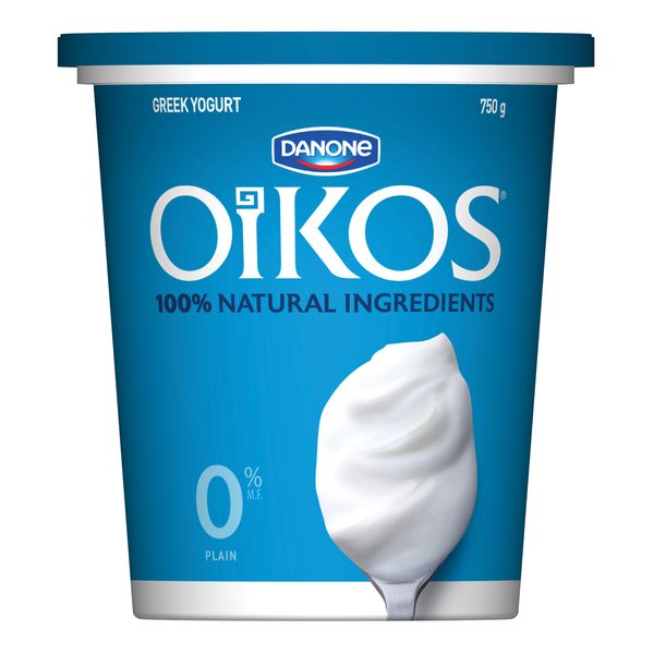 Danone Oikos Plain 0% Greek Yogurt, 750 g