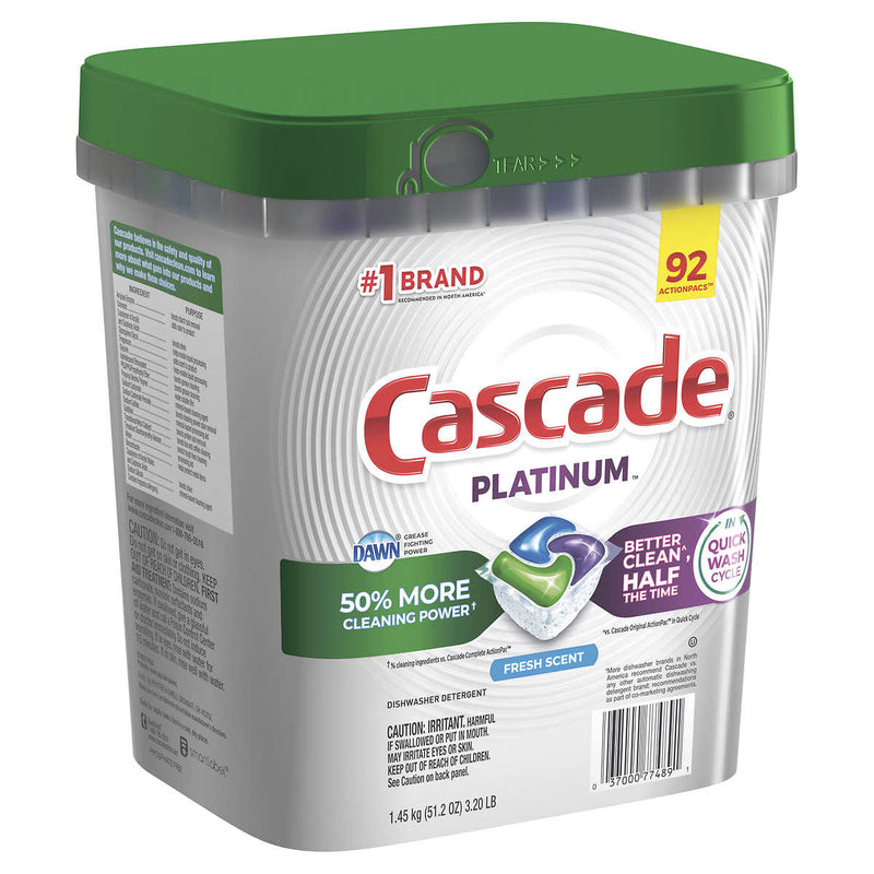 Cascade Platinum Dish Washer Pods, 1.46 kg