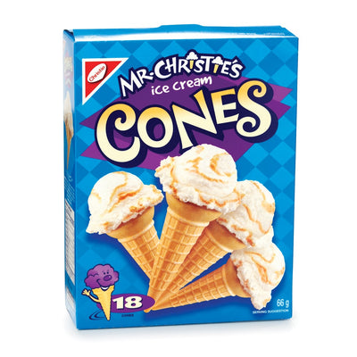 Christie Mr. Christie's Ice Cream Cones, 66 g, 18 ct