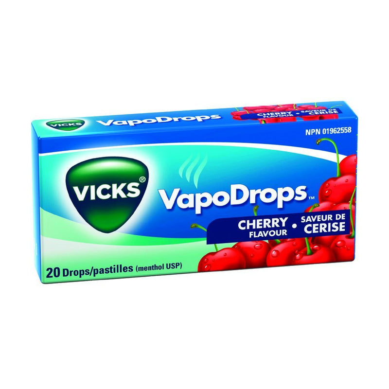 Vicks VapoDrops Cherry Flavor, 20 ct