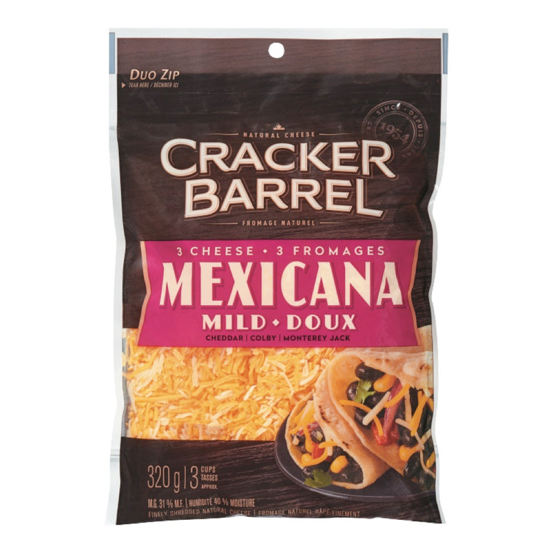 Cracker Barrel 3 Cheese Mexicana Mild, 320 g