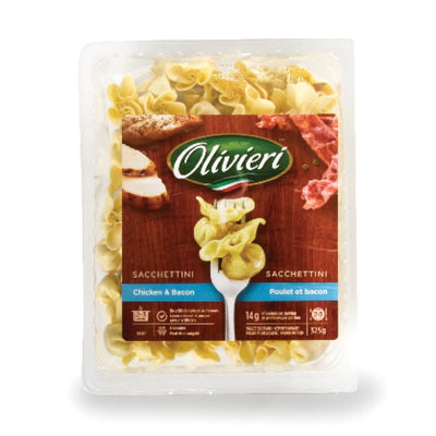 Olivieri Chicken & Bacon Sacchettini, 325 g