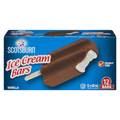 Scotsburn Vanilla Ice Cream Bars, 12 x 60 mL
